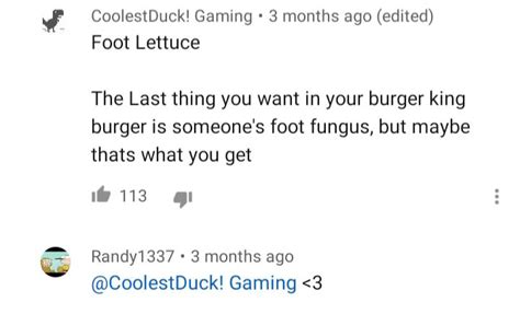 Foot Lettuce : r/youngpeopleyoutube