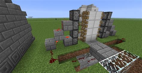 Super Easy 2x4 Redstone Door Minecraft Project