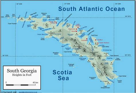 South Georgia and South Sandwich Islands Map - South Georgia and South ...