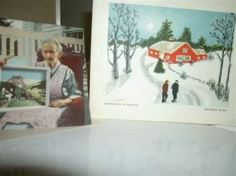 13909 Antiques: Historic Grandma Moses Christmas Cards from 1946