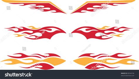 Racing Flames Stock Vector 80544196 : Shutterstock