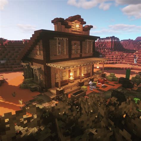 My latest western build : r/Minecraft