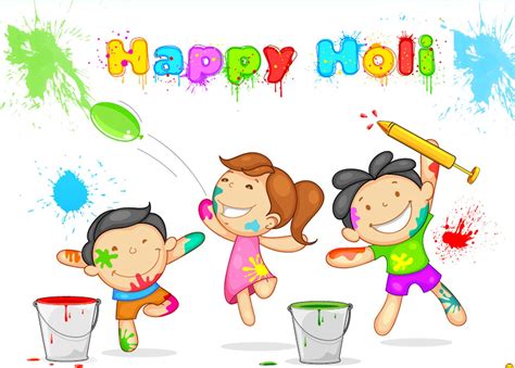 Festival of Colors- Holi | Happy holi images, Happy holi, Cartoon drawings