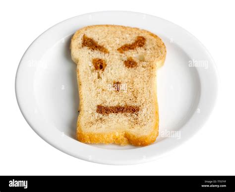 Funny toast, isolated on white Stock Photo - Alamy