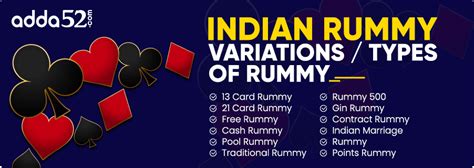 Popular Indian Rummy Variants - Types of Rummy Card Game