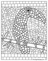 22 Mosaic Coloring Pages Free PDF Printables sketch template