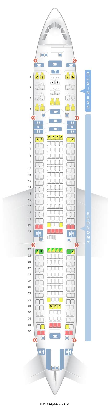 SeatGuru Seat Map Turkish Airlines Airbus A330-200 (332) V1