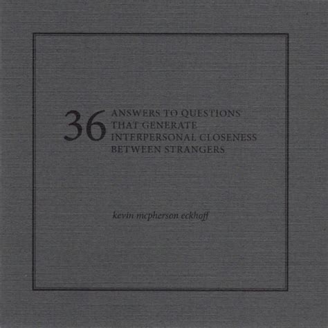 Nonfiction Chapbook - 36 Answers to Questions That Generate ...