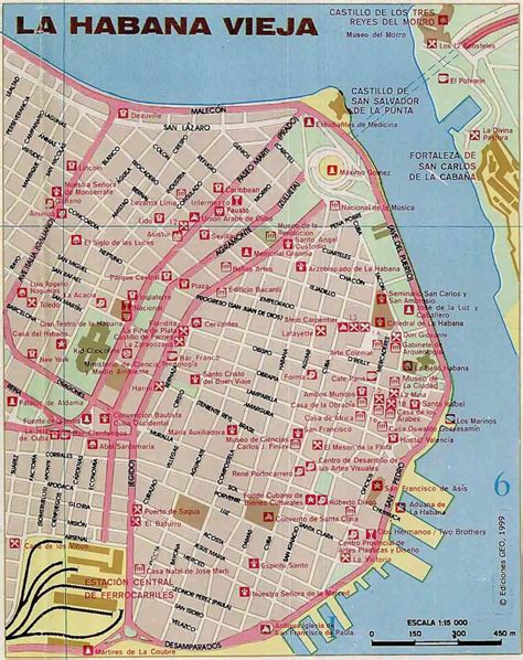 Old Havana map - Old Havana Cuba map (Cuba)