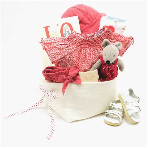 Flower Girl Baby Gift Basket – Bonjour Baby Baskets - Luxury Baby Gifts ...