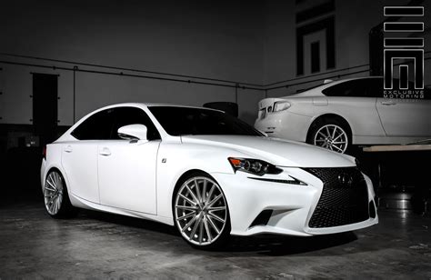 Diamond White Lexus IS250-F on Vossen Rims by Exclusive Motoring — CARiD.com Gallery