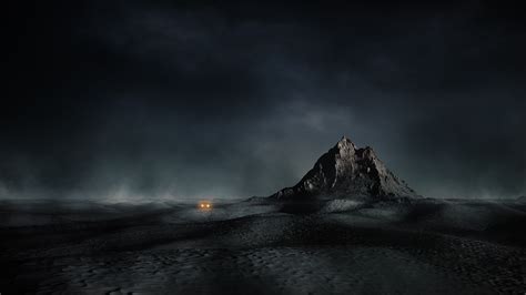 nature, Mist, Landscape, Desert, Mountain, Lost, Car, Dune, Dark, Night, Clouds Wallpapers HD ...