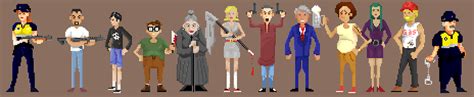 "Sudden Death" PIXEL ART CHARACTER SET on Behance