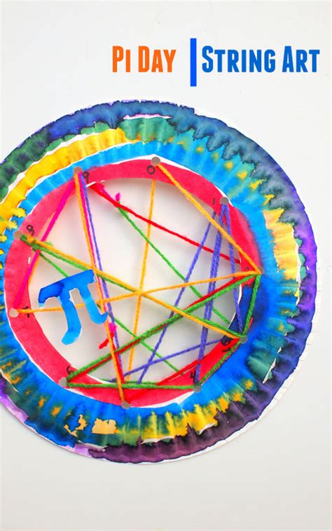 Pi Day Inspired String Art Activity | Pink Stripey Socks