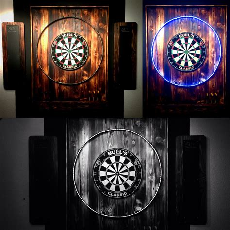 DIY dart board with integrated LED lights | Partyraum ideen, Partyraum ...