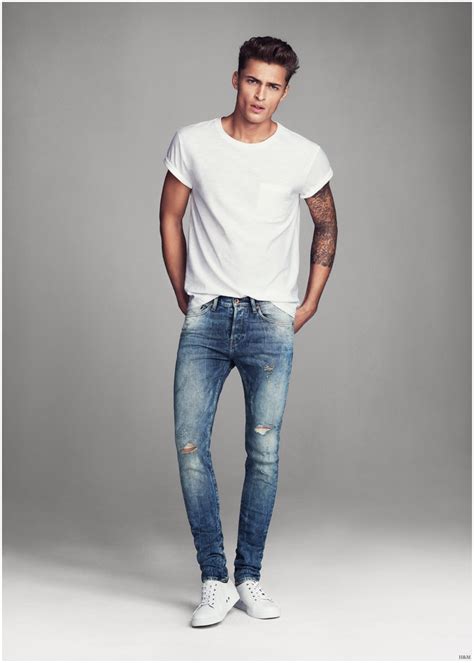 Harvey Haydon Models Super Skinny Denim Jeans for H&M Men – The Fashionisto