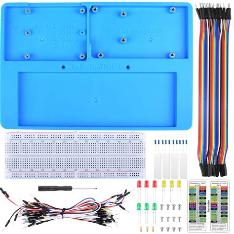 Buy UNIROI Breadboard Kit with Arduino Raspberry Pi Breadboard Holder, 14 in 1 RAB Holder Kit ...