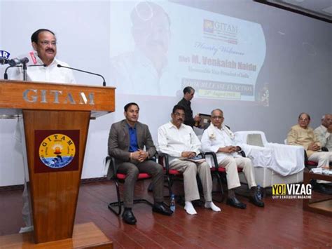 Vice President of India visits GITAM College in Vizag