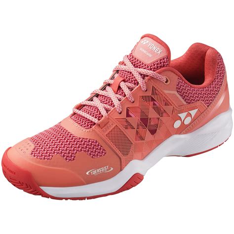 Yonex Womens Sonicage Tennis Shoes - Coral/Pink - Tennisnuts.com