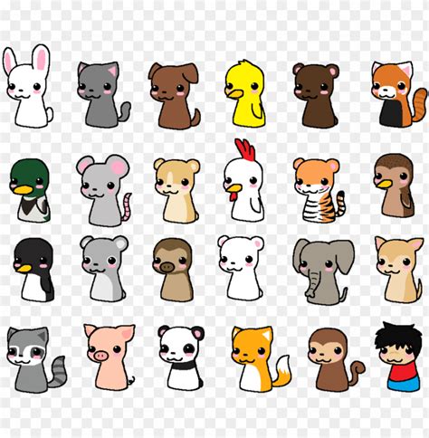 Cute Chibi Animals - Cute Chibi Animal Drawings PNG Transparent With Clear Background ID 275865 ...