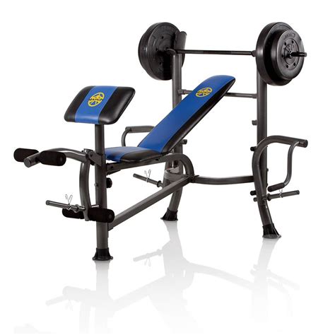 Marcy Standard Bench 80 lb. Weight Set - Heavy Duty High Quality