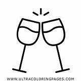 Wine Glasses Coloring Pages For Kids  Free sketch template