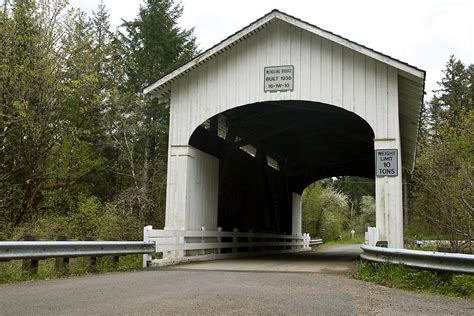 Wendling Covered Bridge near Marcola Oregon Photograph by John Higby - Fine Art America