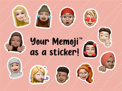 Memoji Stickers Animoji Stickers Emoji Stickers Custom - Etsy