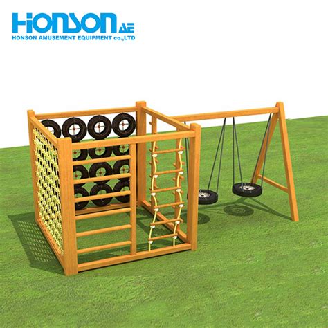 Wooden Climb Playground Series -04-Products-Wenzhou Honson Amusement ...