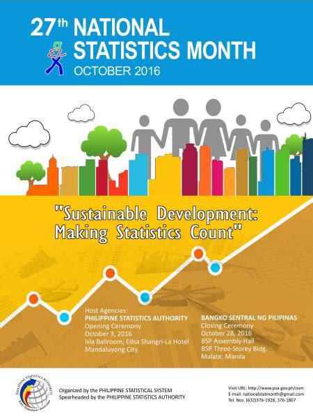 27th National Statistics Month/13th National Convention on Statistics ...