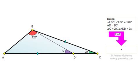 Geometry Problem 509: Triangle, 120 Degrees, Angles, Congruence, Mind Map. Math teacher Master ...