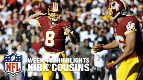 Kirk Cousins Highlights (Week 10) | Saints vs. Redskins | NFL - YouTube