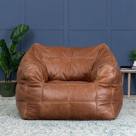 Icon Oxford Leather Bean Bag Armchair - Beanbag Bazaar | Cuckooland