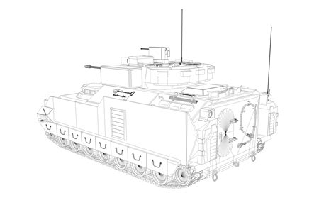 m3a3 bradley apc 3d model