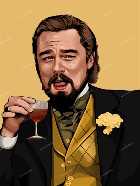 Laughing Leo Poster 24in x 18in Iconic Meme From Django | Etsy