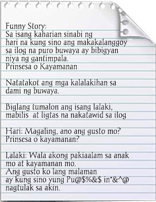 A Funny Story - Tagalog Funny Stories | Echoz Lang - Tagalog Quotes Collection