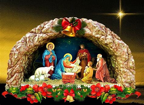 Our Savior is born, nativity, christ, jesus, christmas, wiseman ...