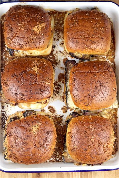 Brisket Sliders {with White Barbecue Sauce} - Miss in the Kitchen