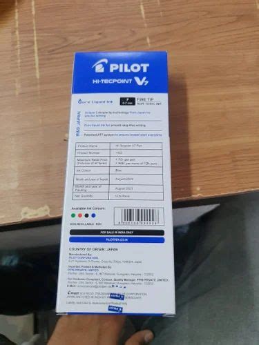Blue Plastic Pilot V7 Pen, Packaging Type: 12 Pcs at Rs 70/piece in New Delhi