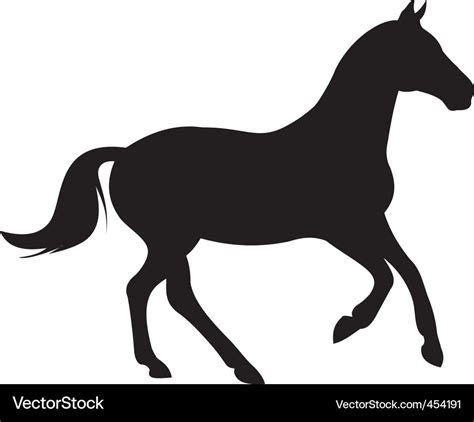 Horse silhouette vector Royalty Free Vector Image