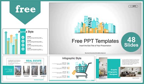 City Buildings Skyline PowerPoint Templates - Slidesgo templates