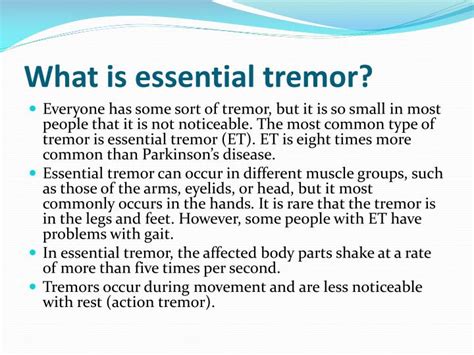 PPT - Essential Tremor PowerPoint Presentation - ID:2246522