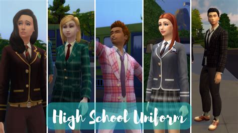 Mod The Sims - High School Uniform Mod