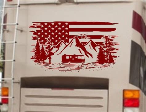 Patriotic Rv Decal Personalized Rv Decal Flag Rv Decal Flag - Etsy