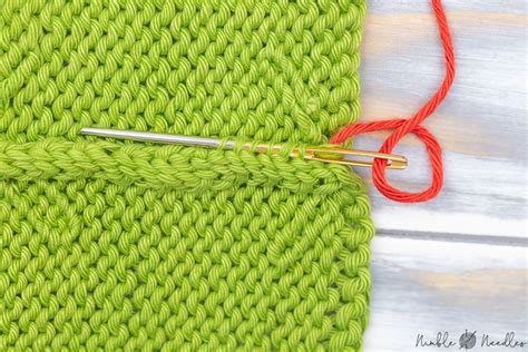 How to do the Mattress Stitch in knitting - Step by step tutorial ...