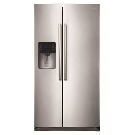 Samsung 24.5 cu. ft. Side by Side Refrigerator in Stainless Steel-RS25H5111SR - The Home Depot