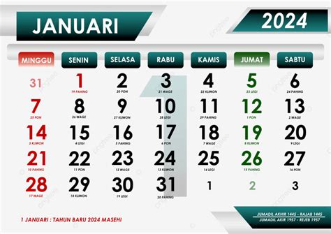 Kalender 2024 Lengkap Jawa Dan Hijriyah - Image to u