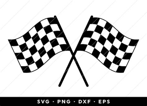 Collage Visual Arts Craft Supplies & Tools Checkered Flag SVG for cutting machines Silhouette ...