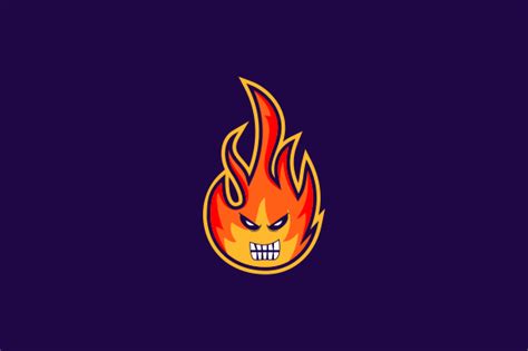 Fire Gaming Logo Template Vector Graphic by 2qnah · Creative Fabrica