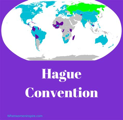 Hague Convention countries - When Women Inspire